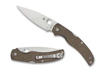 SPYDERCO NATIVE CHIEF 4.08" BRN CNVS