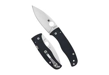 SPYDERCO BODACIOUS CF 3.63" BLK/SLV