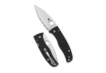 SPYDERCO BODACIOUS BLK/SLV S30V SRTD