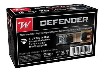 WIN DEFENDER 12GA 2.75" 3-00/1OZ 10/