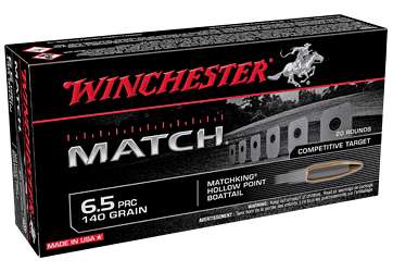 WIN PRC MATCH 6.5PRC 140GR BTHP 20/2