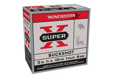 WIN SUPER-X 12GA 2.75" 00BUCK 25/250