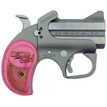 Bond Arms "Bond Arms Girl" Roughneck Handgun .357 Mag/.38 Spl  2rd Capacity 2.5'' Barrel Pink Bond Arms Girl Wood Grips