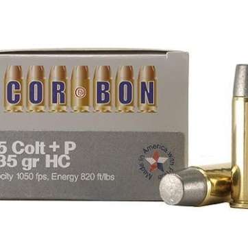 COR-BON Handgun Ammunition .45 Colt 335 gr HC 1050 fps 20/box