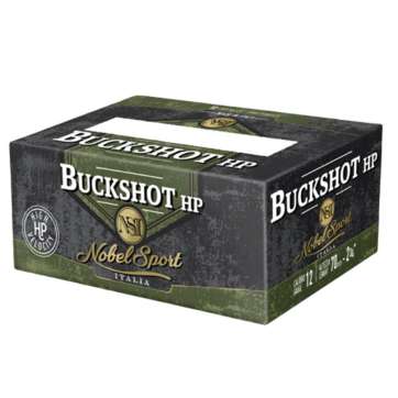 Noble Sport Plumbum Buckshot Shotshells 12 ga 2-3/4" 12 pellet 1290 fps #00 250/ct Case (25-10/ct Boxes)
