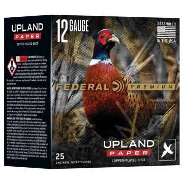Federal Premium Upland Paper Shotshells 12ga 2-3/4" 1-1/4oz 1330 fps #6 25/ct