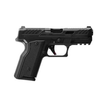 Fusion Firearms XF PRO Black Handgun 9mm Luger 15rd Magazines(2) 4" Barrel Interchangeable Black/Red Grips