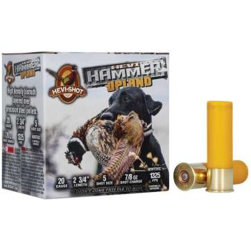 HEVI-SHOT HEVI Hammer Upland Shotshells 20ga 2-3/4" 7/8oz 1325 fps #5 25/ct