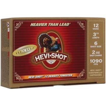 HEVI-Shot HEVI-13 Turkey Shotshells 12ga 3" 2oz 1090 fps #6 5/ct