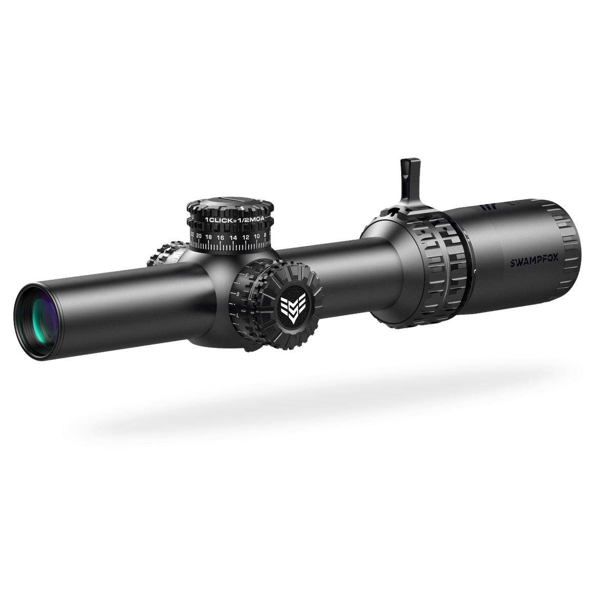 Swampfox Arrowhead LPVO Series Rifle Scope 1-10x24 30mm SFP Green IR MIL Black