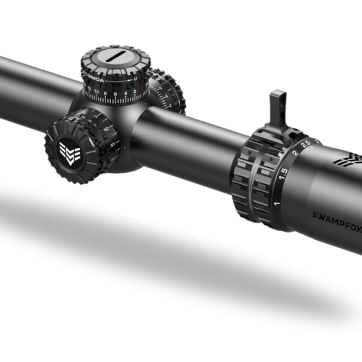 Swampfox Arrowhead LPVO Series Rifle Scope 1-8x24 30mm SFP IR Green MOA Black