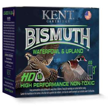 Kent Bismuth High-Performance Non-Toxic Waterfowl & Upland Shotshells 410ga 3" 9/16oz 1150 fps #4 25/ct
