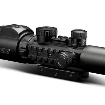 KONUSPRO AS34 Rifle Scope - 2-6x28mm 34mm SFP Engraved/Illum Mil-Dot Black Matte