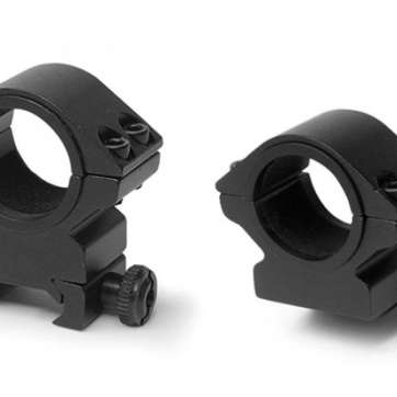 Konus 2-Piece Riflescope Rings 30mm & 1" (Insert-Style) - Matte Black