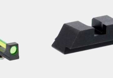 Ameriglo Green Fiber .115 FRONT Black REAR for Glock Gen5 17-19-19X-26-34-45