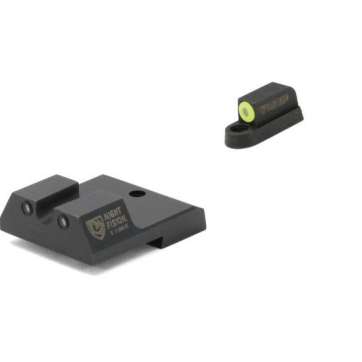 Perfect Dot NS Setw/Yellow Front + U Blk Rear for CZ-USA P-07 & P-09