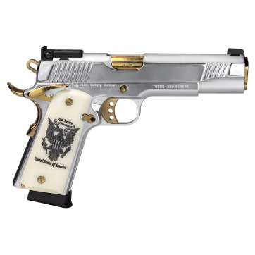 EAA Girsan MC1911 250th Anniversary Handgun .45 Auto 8rd Magazines(2) 5" Barrel Engraved Slide and Grips Hard Case