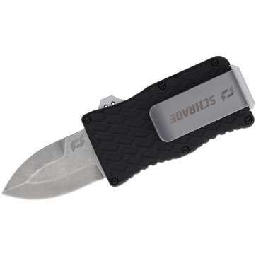 Schrade Uproar Tactical Mini D/A OTF Knife 1 9/10" Blade Black