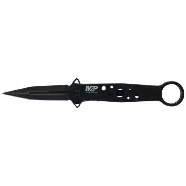 Smith & Wesson M&P Folding Knife Dagger Blade Black