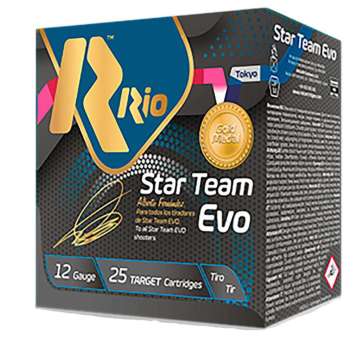 Rio Star Team Evo Spreader 28 Shotshells 12ga 2-1/2" 1oz 1250 fps #8.5 25/ct