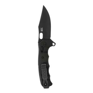 SOG Knives Seal XR Ti Folding Knife 3-9/10" Clip Point Blade Black