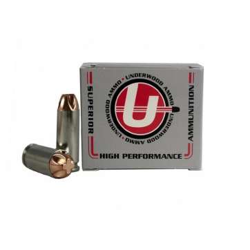 Underwood Ammo Xtreme Penetrator Handgun Ammunition 10mm Auto140 gr Solid 1500 fps 20/ct