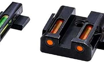 HIVIZ LiteWave H3 sight Orange/Green LitePipe/Orange front ring fits S&W Shield models