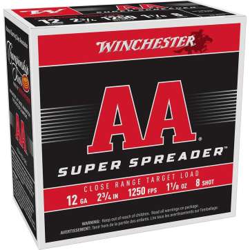 Winchester Light Target 12ga 2-3/4" 1-1/8oz 1250 fps 25/ct