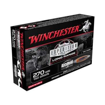 Winchester Expedition Big Game Long Range Rifle Ammunition .270 Win 150 gr. AB 2900 fps 20/ct