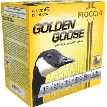 Fiocchi Golden Goose Shotshells 12ga 3 1/2" 1-5/8oz 1430fps #BB 25/ct