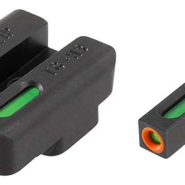 Truglo TFX Pro Tritium Fiber-Optic Xtreme Handgun Sight Set For CZ P10 - Front Orange/Green Rear