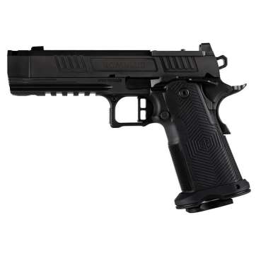Alpha Foxtrot AF1911-Romulus MOS Adapter Handgun 9mm Luger 10rd Magazines(2) 4.25" Comp Bull Barrel DLC Black