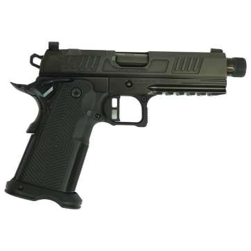 Alpha Foxtrot AF1911 Romulus Handgun 9mm Luger 17rd & 20rd Magazine 4.25" Threaded Barrel Black RMSc Cut Polished DLC