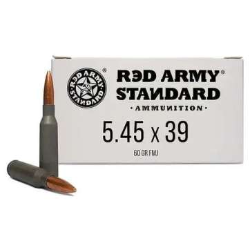 Century Arms Red Army Standard Rifle Ammunition 5.45x39 60gr FMJ Lead Core 30/ct