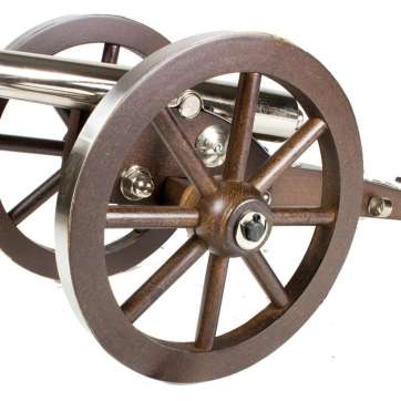 Traditions .50 cal Mini Napoleon III Cannon with 6 " Wheel Diameter 7.25" Barrel
