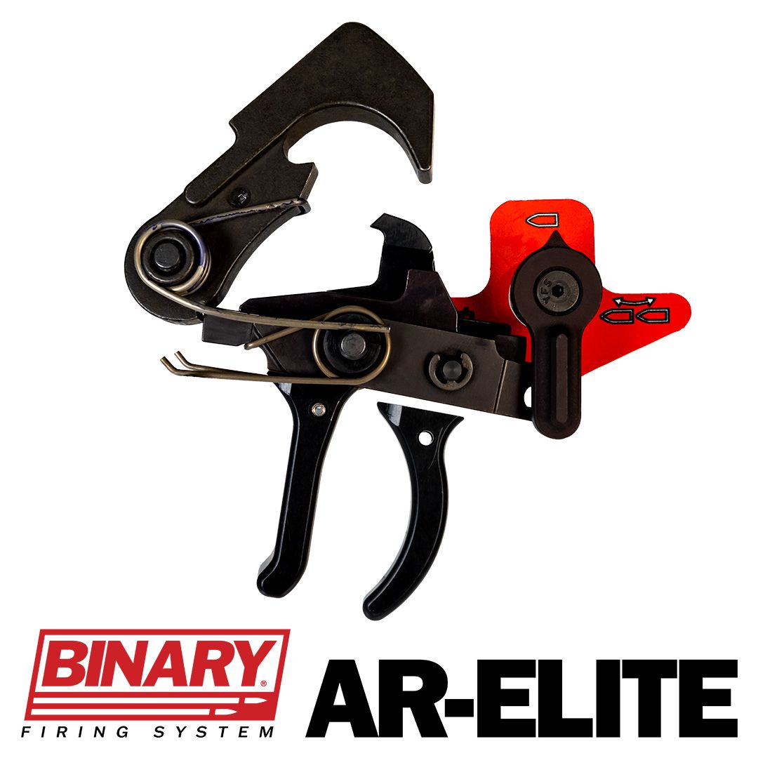 Franklin Armory BFSIII AR-ELITE Binary Firing System III Trigger - Black | For AR Platforms | Includes Both Curved and Straight Trigger