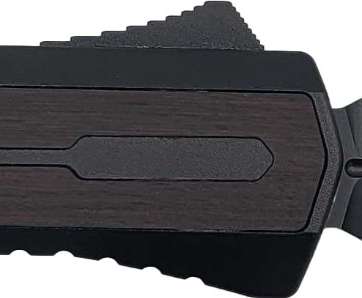 Zastava A7 OTF Knife - Tactical Black Wood | S35VN Dagger Blade