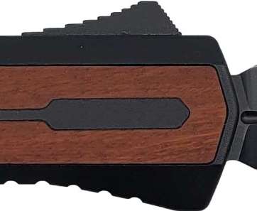 Zastava A7 OTF Knife - American Walnut Wood | S35VN Dagger Blade