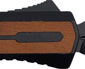 Zastava A7 OTF Knife - American Walnut Wood | S35VN Spear Point Blade