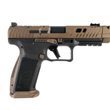 Canik TTI Combat | 4.6" Ported and Fluted Barrel | Canik Compensator | TTI Bronze | 9mm | 18rd | 2 Mags