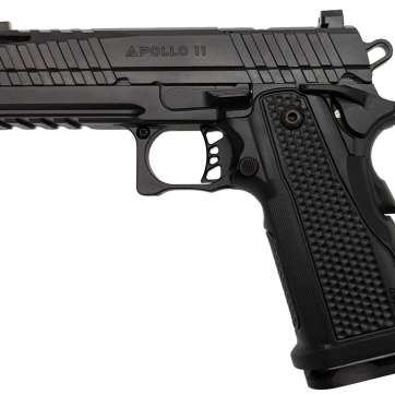 LFA Apollo 11 Compact Pistol - 9mm | Black |Aluminum Grip | 4.1" | 1x17rd Mag
