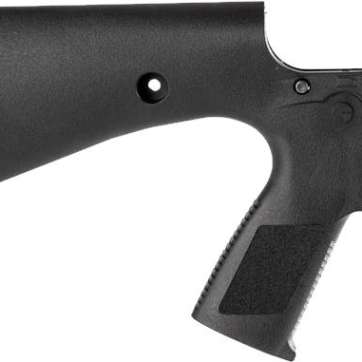 Wraithworks WARP-15 Polymer Complete AR15 Lower Receiver - Black | Mil-Spec Parts Kit | Integral Buttstock & Textured Pistol Grip | Trap Door Buttplate
