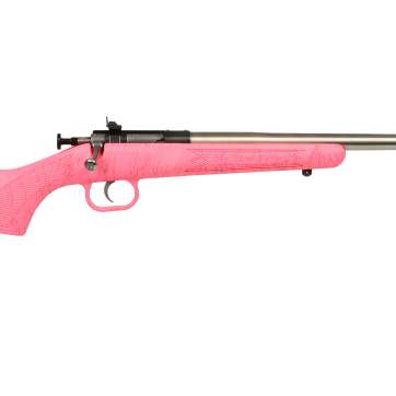 KEYSTONE SPORTING ARMS CRICKETT 22LR SS PINK/GOLD WEB